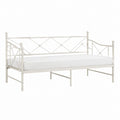 Lit banquette en acier blanc 90 x 200 cm